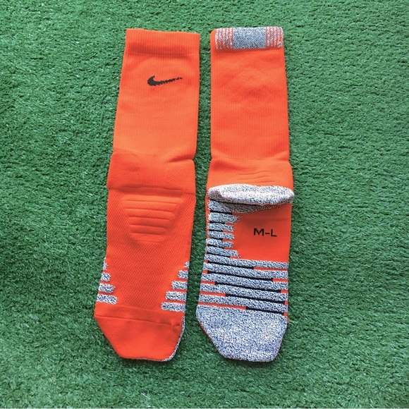 orange nike crew socks